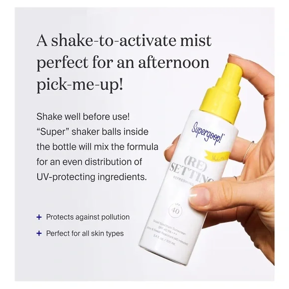 Supergoop! (RE) Setting Mist SPF 40 NWOT - Picture 2 of 7